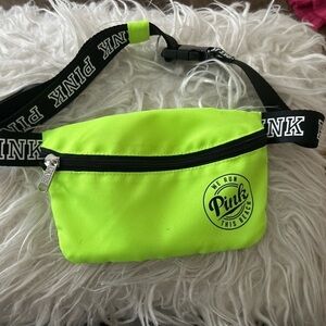 PINK Victoria's Secret Neon Green Waist‎ Bag